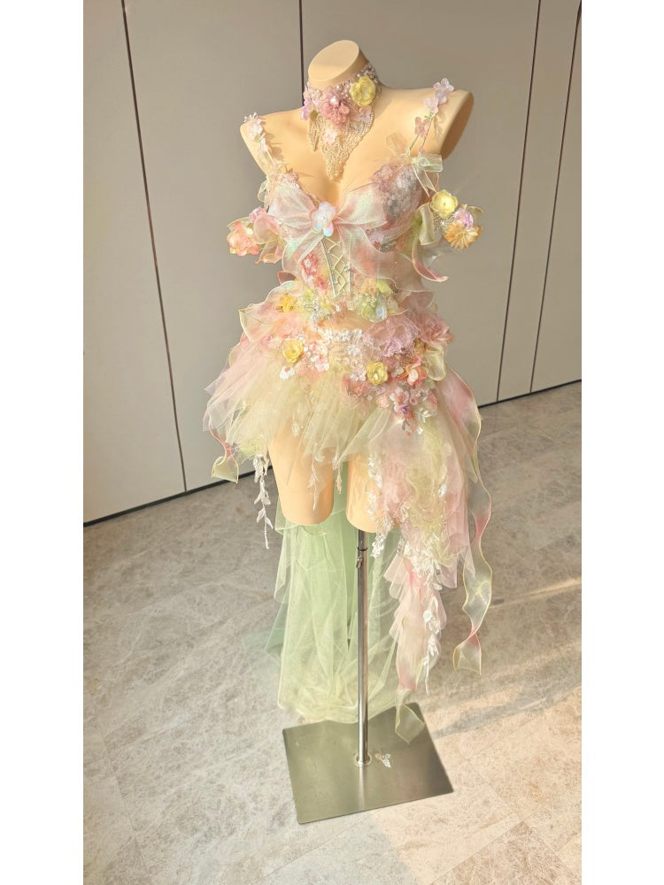 ZIWU ARTEMIS PASTEL BLOOM REVERIE EMPRESS DRESS ENSEMBLE COSTUME PATENT-PROTECTED