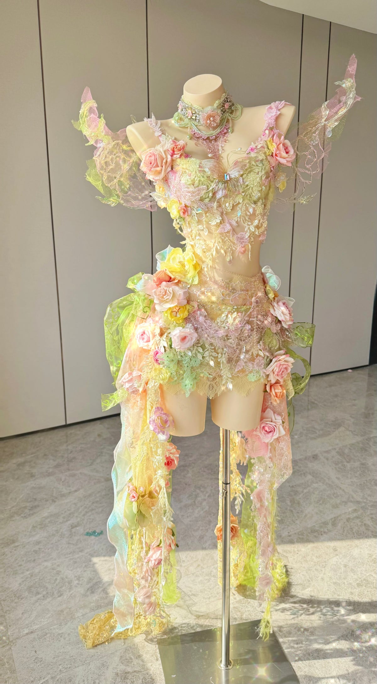 ZIWU ARTEMIS PASTEL GARDEN REVERIE EMPRESS DRESS ENSEMBLE COSTUME PATENT-PROTECTED