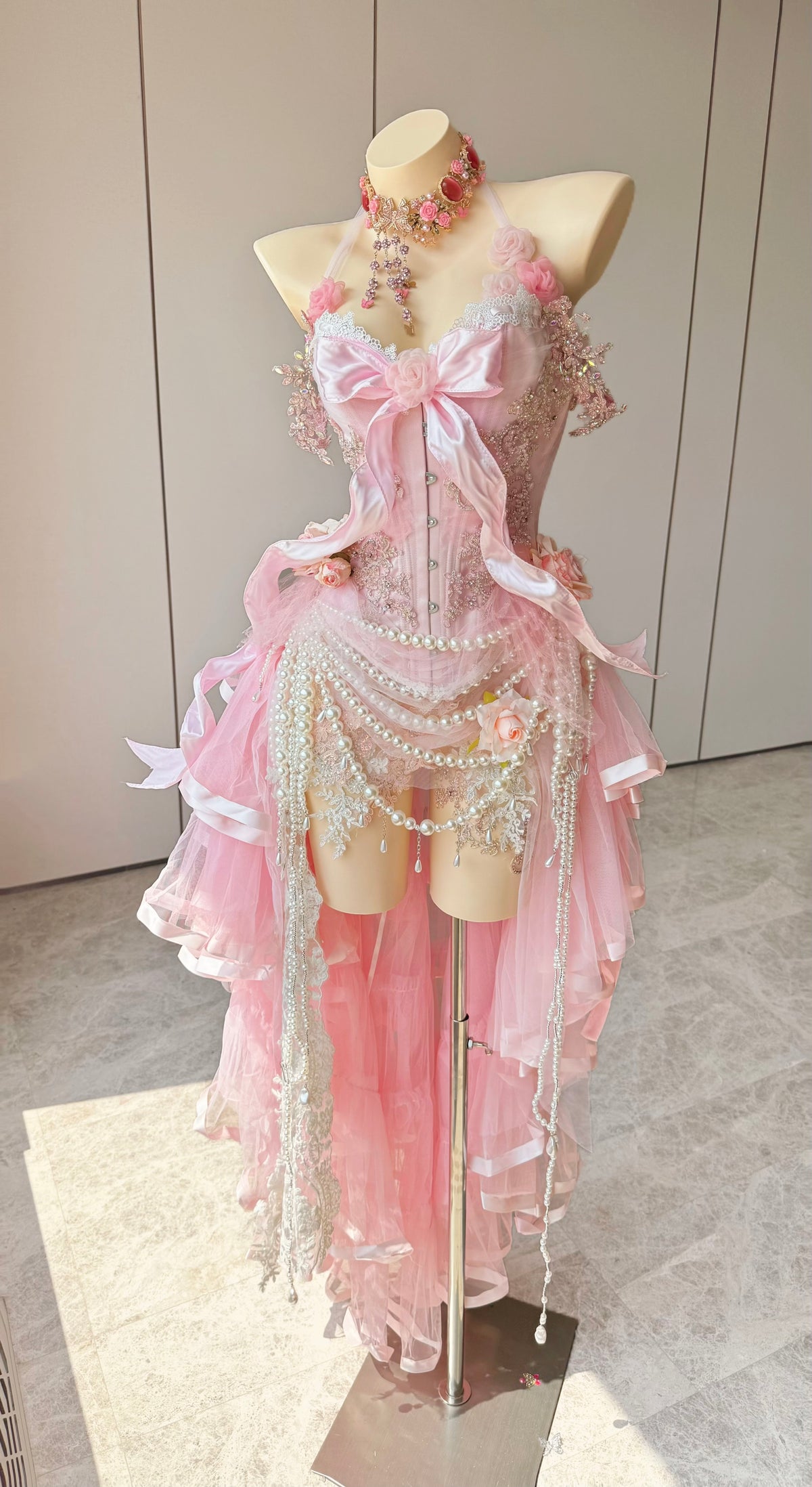 ZIWU ARTEMIS PEARL BOW BRIDAL REVERIE EMPRESS DRESS ENSEMBLE COSTUME PATENT-PROTECTED