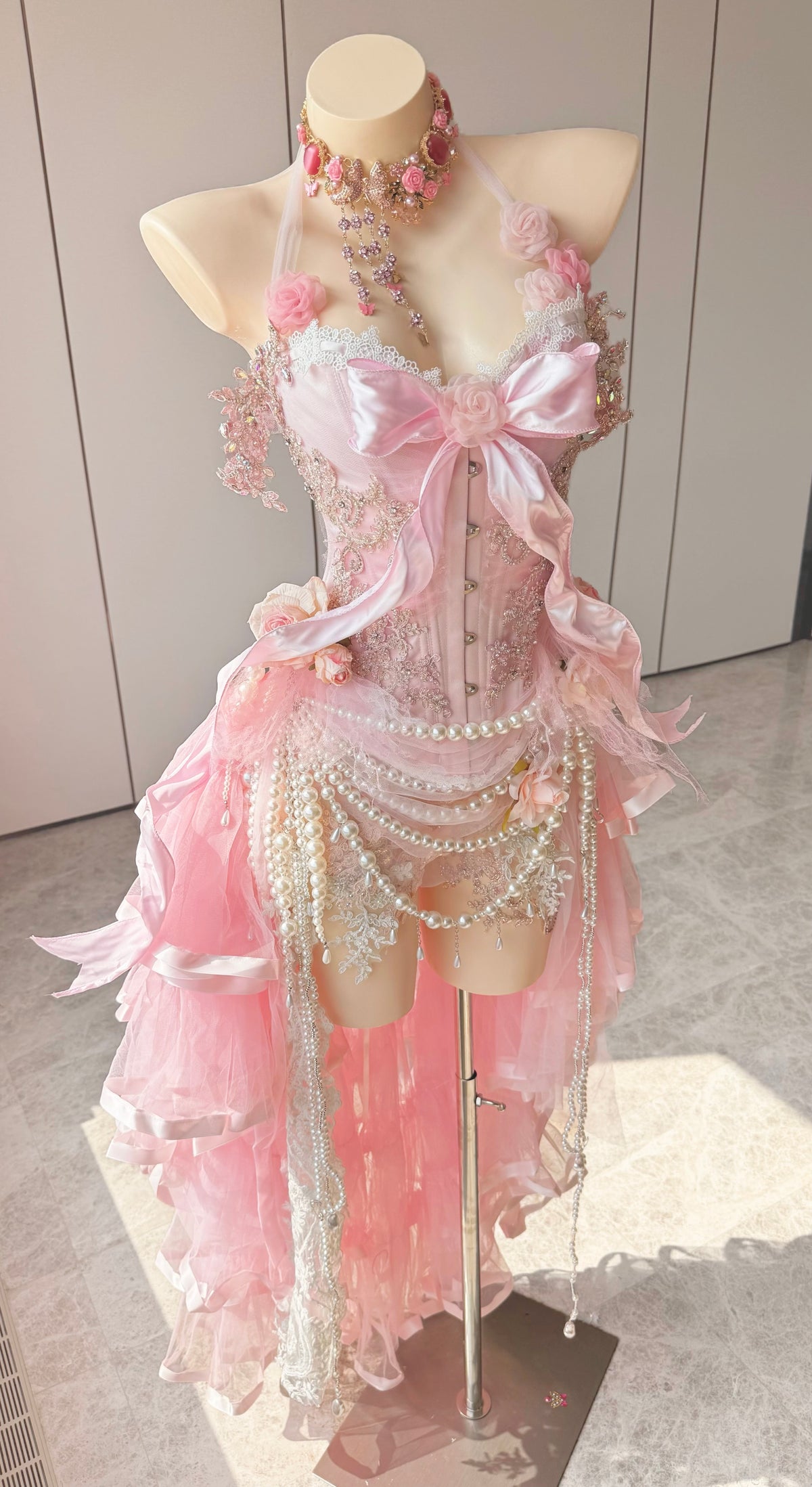ZIWU ARTEMIS PEARL BOW BRIDAL REVERIE EMPRESS DRESS ENSEMBLE COSTUME PATENT-PROTECTED