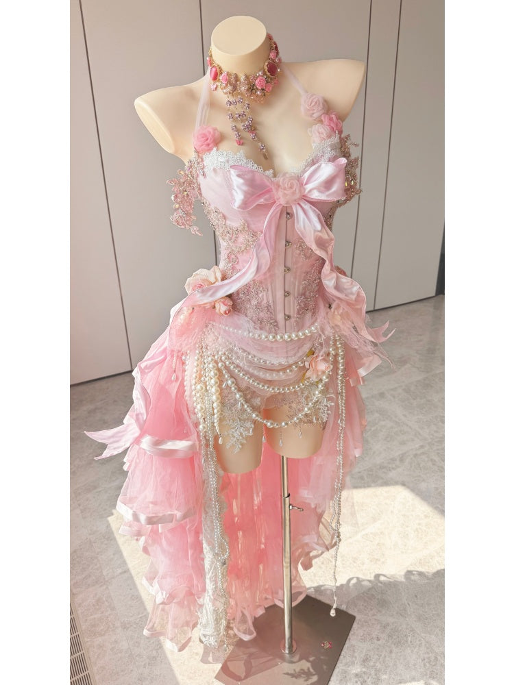 ZIWU ARTEMIS PEARL BOW BRIDAL REVERIE EMPRESS DRESS ENSEMBLE COSTUME PATENT-PROTECTED