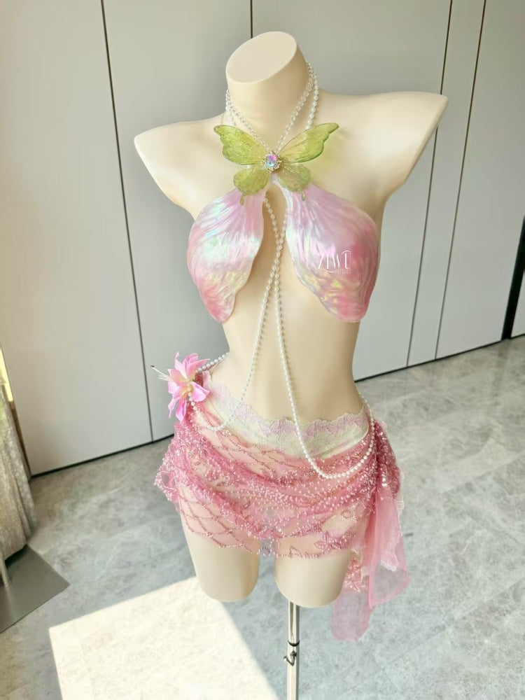 ZIWU ARTEMIS PETAL BUTTERFLY RESIN TOP COSTUME PATENT-PROTECTED