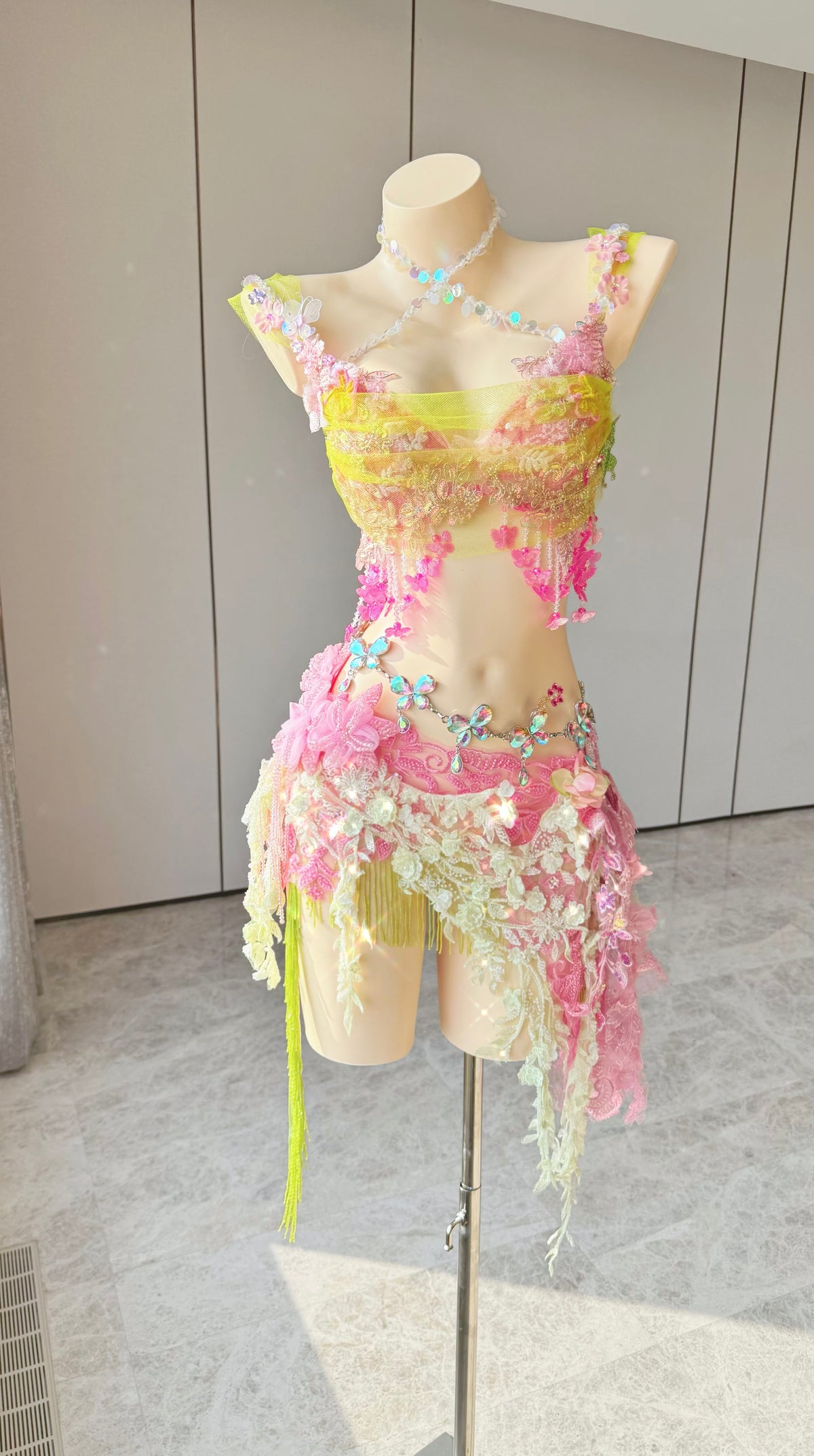 ZIWU ARTEMIS PINK LEMON REVERIE EMPRESS DRESS ENSEMBLE COSTUME PATENT-PROTECTED