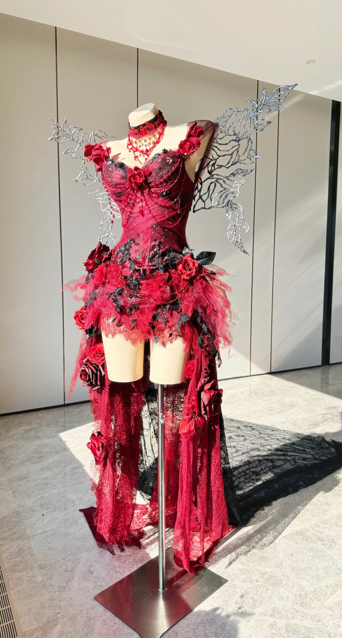 ZIWU ARTEMIS BLOOD ROSE REVERIE DRESS ENSEMBLE COSTUME PATENT-PROTECTED