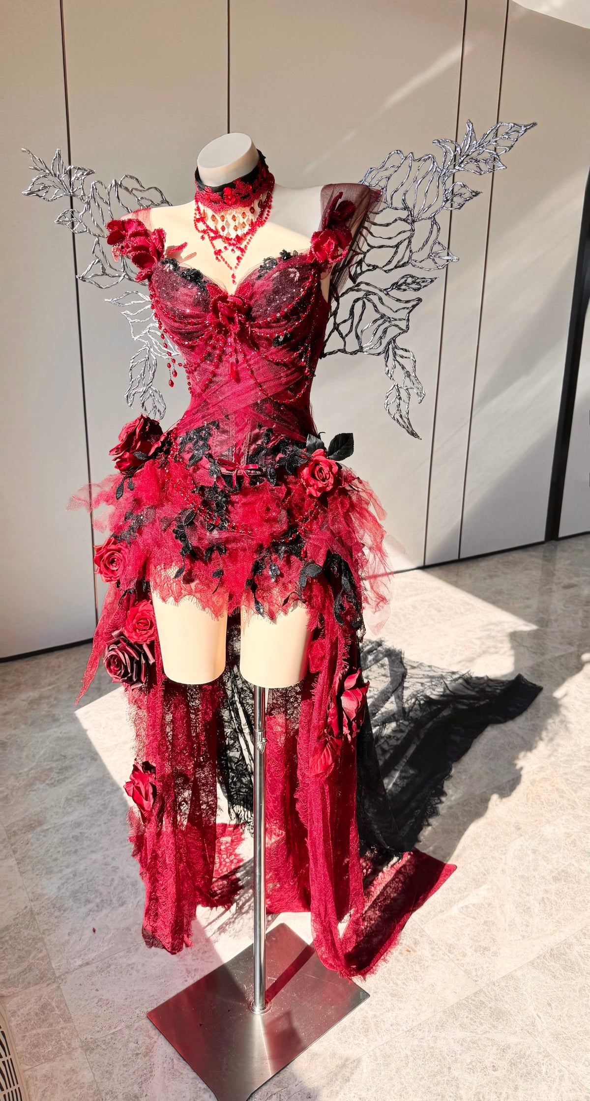 ZIWU ARTEMIS BLOOD ROSE REVERIE DRESS ENSEMBLE COSTUME PATENT-PROTECTED