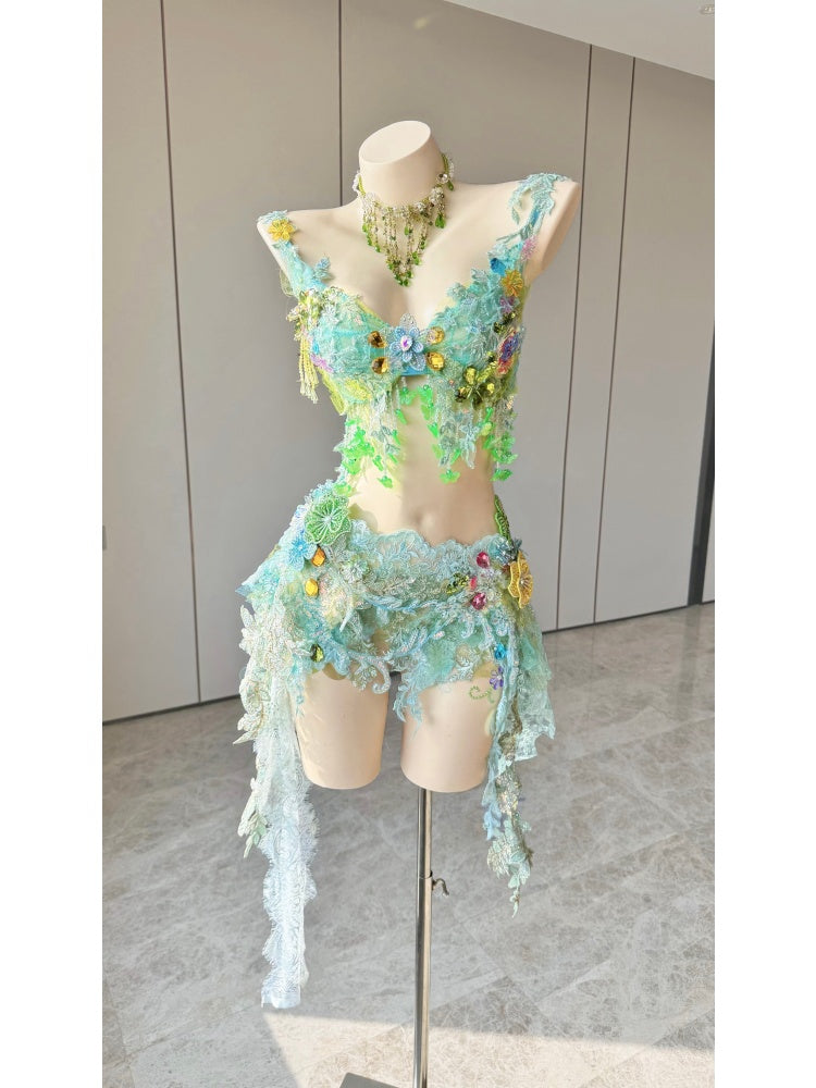 ZIWU ARTEMIS SEA GLASS REVERIE EMPRESS DRESS ENSEMBLE COSTUME PATENT-PROTECTED