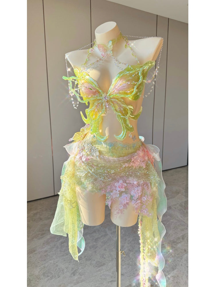 ZIWU ARTEMIS SPRING BLOSSOM BUTTERFLY DREAM RESIN TOP COSTUME PATENT-PROTECTED