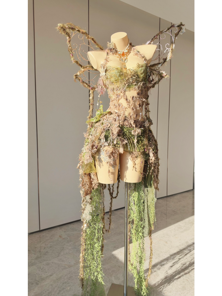 ZIWU ARTEMIS SYLVAN FAIRY ENCHANTMENT EMPRESS DRESS ENSEMBLE COSTUME PATENT-PROTECTED
