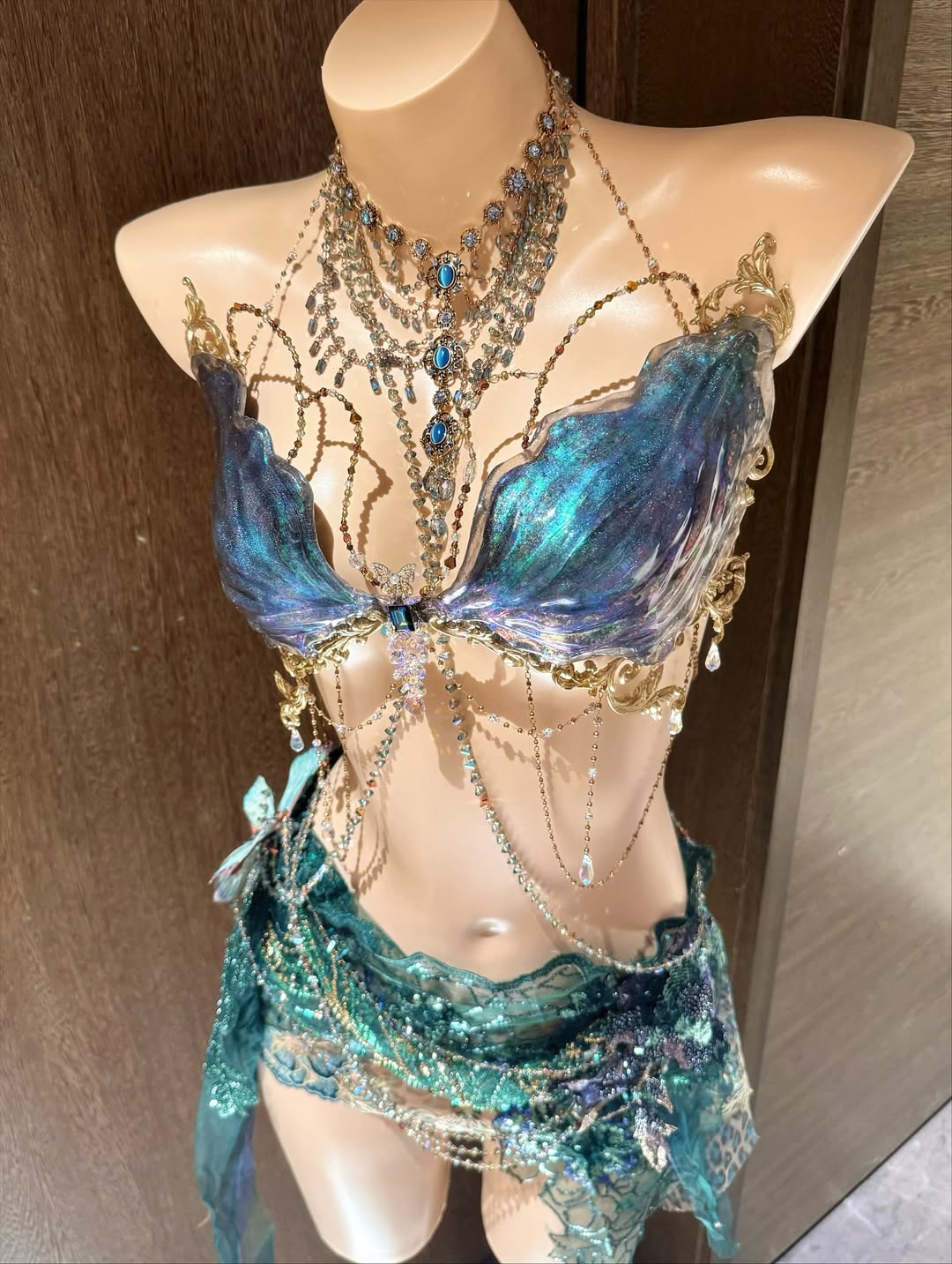 ZIWU ARTEMIS TEAL DREAMWOOD FAIRY RESIN TOP COSTUME PATENT-PROTECTED