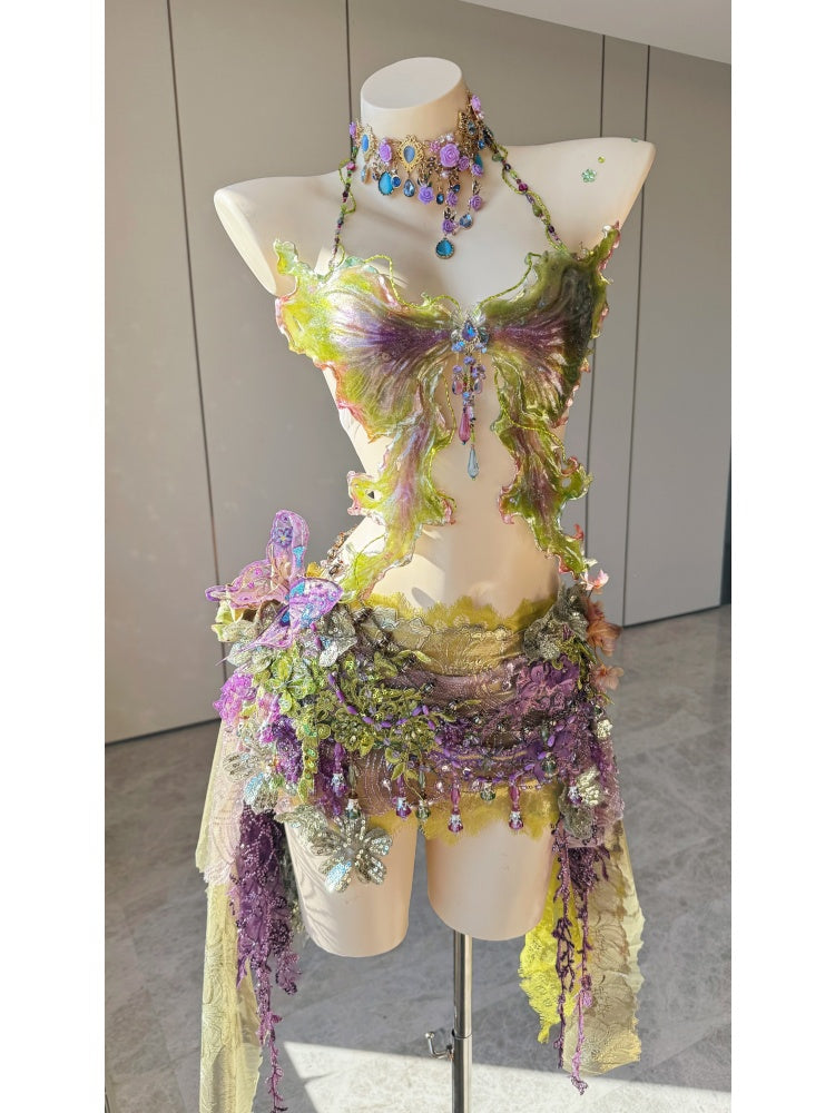 ZIWU ARTEMIS WISTERIA FOREST DREAM RESIN TOP COSTUME PATENT-PROTECTED